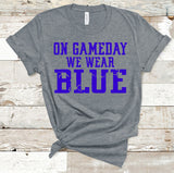 Custom On Gameday We Wear Team Color Tee