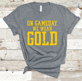 Custom On Gameday We Wear Team Color Tee