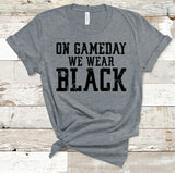 Custom On Gameday We Wear Team Color Tee