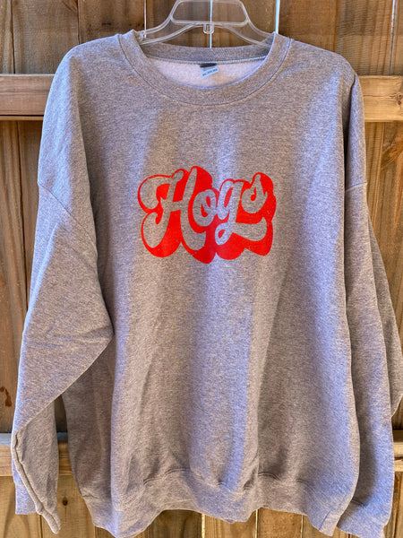 Hogs Sport Gray Sweatshirt