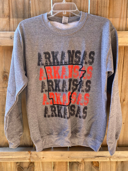 Arkansas Stacked Sweatshirt
