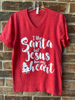 I Like Santa But Jesus Has My Heart