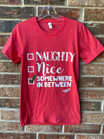 Naughty Nice Somewhere In Between Tee