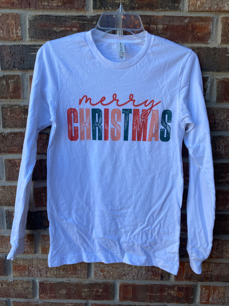 Merry Christmas Long Sleeve Tee