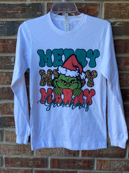 Merry Grinchmas Long Sleeve Tee