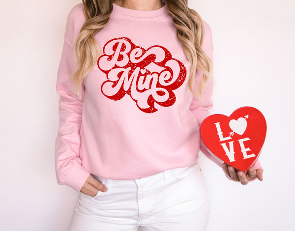 Be Mine Groovy Valentine's Sweatshirt