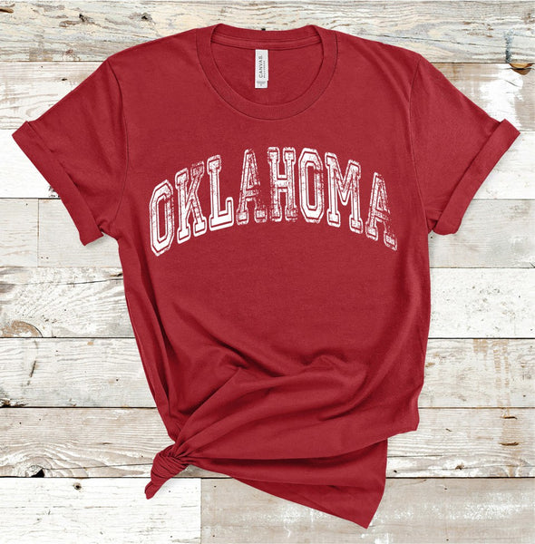 Oklahoma Distressed Tee