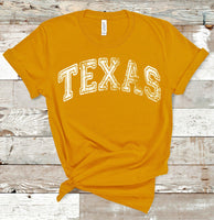 Texas Distressed Tee