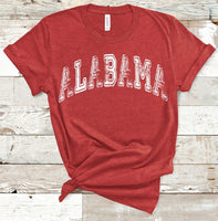 Alabama Distressed Tee