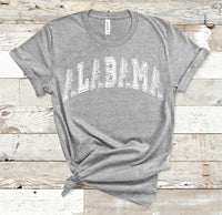 Alabama Distressed Tee