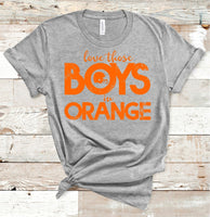 Love Those Boys in Orange Tee