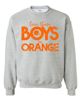 Boys in Orange Sweatshirt