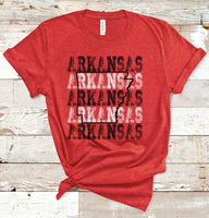 Arkansas Stacked Tee