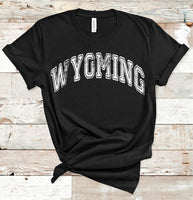 Wyoming Distressed Tee