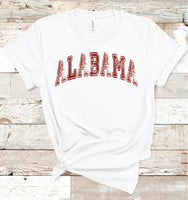 Alabama Distressed Tee