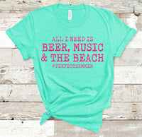 BEER MUSIC BEACH TEE