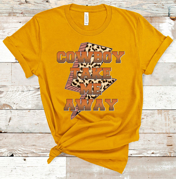 Cowboy Take Me Away Leopard Bolt