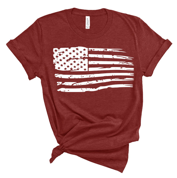 Distressed Flag Tee