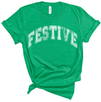 Festive Distressed Tee