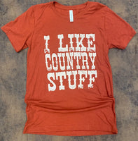 I Like Country Stuff Brick Triblend