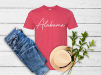 Alabama Script Tee