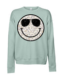 Cool Smiley Bella Canvas Sweatshirt