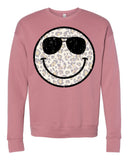 Cool Smiley Bella Canvas Sweatshirt