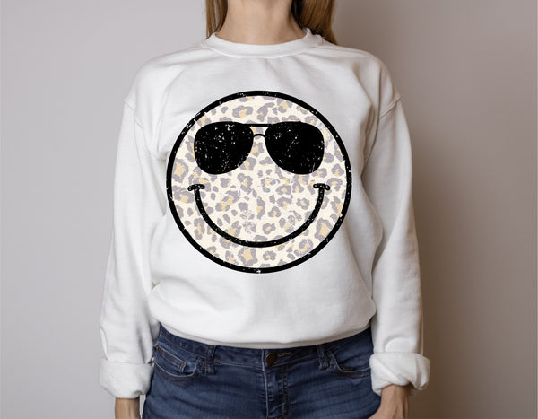Cool Smiley Bella Canvas Sweatshirt