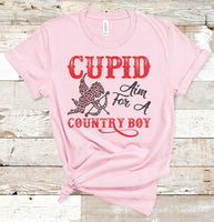 Cupid, Aim for a Country Boy Tee