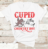 Cupid, Aim for a Country Boy Tee