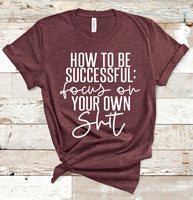 HOW TO BE SUCCESSFUL